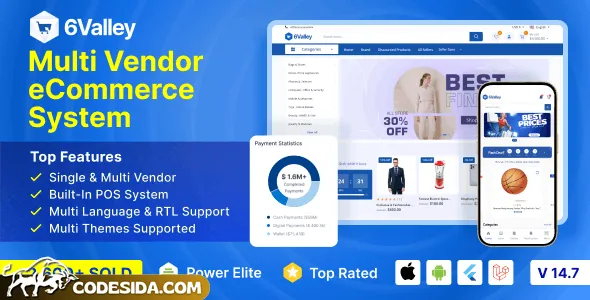 6valley v14.1 - Complete eCommerce Mobile App, Web, Seller and Admin Panel - nulled