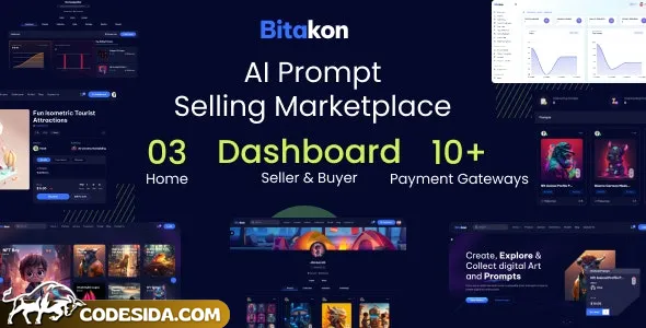 Bitakon v1.0.8 - AI Prompt Buy Selling Marketplace (Multi Seller) - nulled