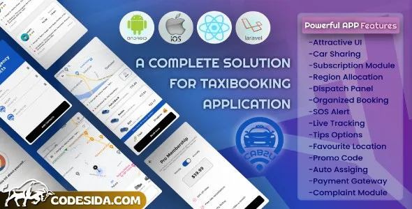 Cab2u v1.1.0 - Taxi Solution Android & IOS + Admin Panel + Dispatch Panel Cab2u v1.1.0 - Taxi Solution Android & IOS + Admin Panel + Dispatch Panel