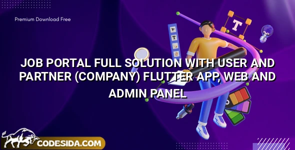 CodaJobs v1.0.5 - Job Portal Full Solution with User and Partner (Company) Flutter App, Web and Admin Panel