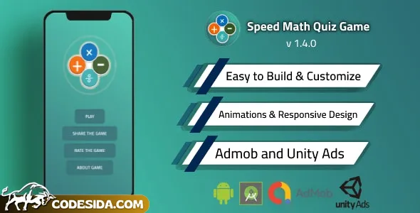 Fast Math v1.3.0 - Quiz Game Source Code with Admob and Unity