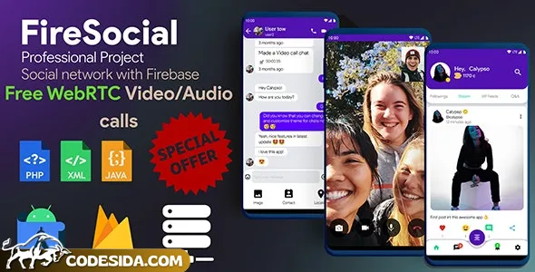 FireSocial v1.8 - Firebase Social Network