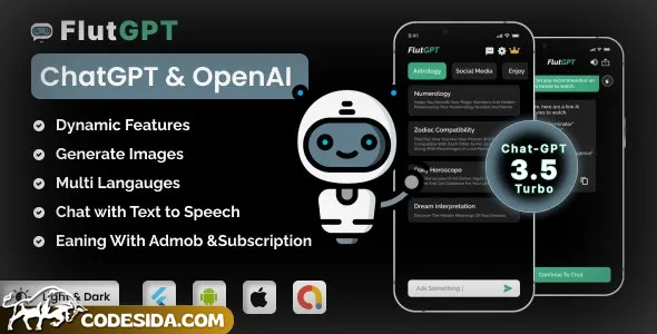 FlutGpt v2.4 - ChatGPT Flutter Full Application FlutGpt v2.4 - ChatGPT Flutter Full Application