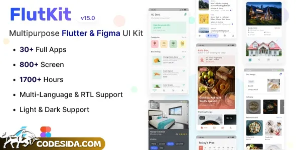 FlutKit v13.1 - Flutter UI Kit FlutKit v13.1 - Flutter UI Kit