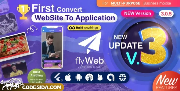 FlyWeb v3.0.4 - Web to App Convertor Flutter + Admin Panel - nulled FlyWeb v3.0.4 - Web to App Convertor Flutter + Admin Panel - nulled
