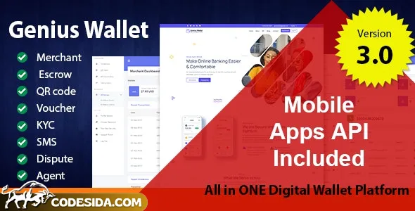 Genius Wallet v3.0 - Advanced Wallet CMS with Payment Gateway API - nulled Genius Wallet v3.0 - Advanced Wallet CMS with Payment Gateway API - nulled