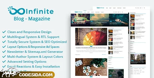 Infinite v4.3 - Blog & Magazine Script - nulled