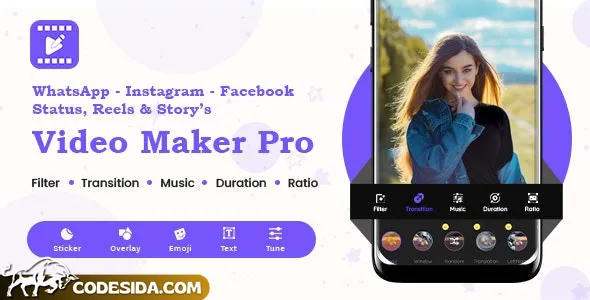Instagram, FB, YouTube, WhatsApp Status - Story - Post - Reels Video Maker Pro v1.0.2