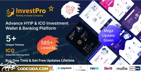 InvestPro v1.0.4 – Wallet & Banking Online Hyip Investment Platform