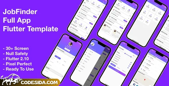 Job Finder v1.0 - Full app template flutter Job Finder v1.0 - Full app template flutter