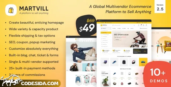 Martvill v1.4.0 - A Global Multivendor Ecommerce Platform to Sell Anything - nulled