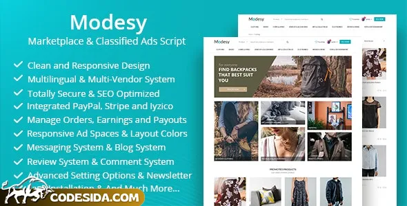 Modesy v2.4.1 - Marketplace & Classified Ads Script - nulled