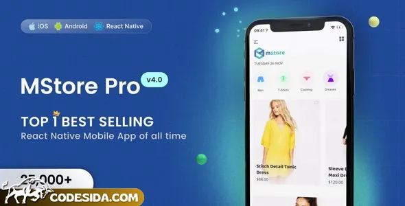 MStore Pro v5.0 - Complete React Native template for e-commerce