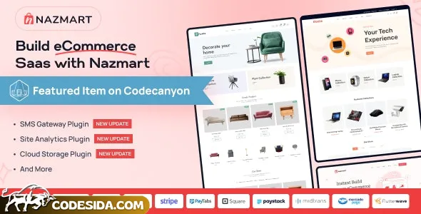 Nazmart v1.8.0 - Multi-Tenancy eCommerce Platform (SAAS) - nulled