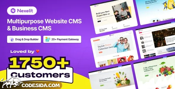 Nexelit v3.7.0 - Multipurpose Website CMS & Business CMS - nulled
