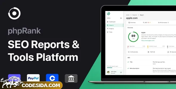 phpRank v13.0 - SEO Reports & Tools Platform (SaaS) - nulled