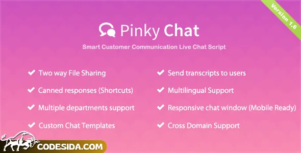 Pinky Chat v1.6 - Live Chat Support Script Pinky Chat v1.6 - Live Chat Support Script