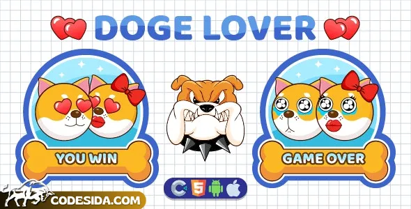 Premium Doge Lover - HTML5 Game, Construct 3 Premium Doge Lover - HTML5 Game, Construct 3
