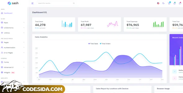 Sash Version 12 – Bootstrap 5 Admin & Dashboard Template Free