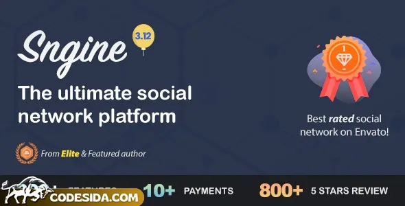 Sngine v3.11.1 - The Ultimate PHP Social Network Platform - nulled