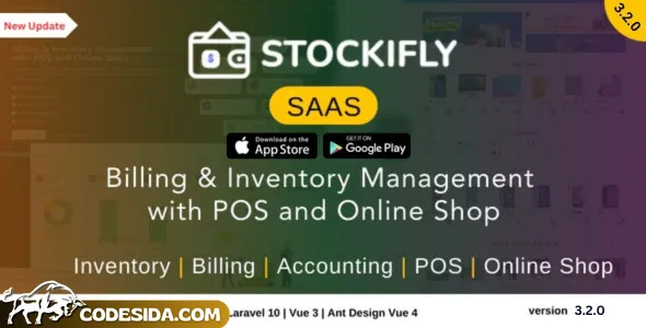 Stockifly SAAS v2.0.0 - Billing & Inventory Management with POS and Online Shop