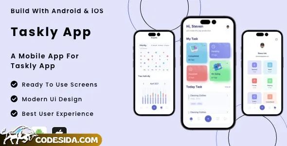 Taskly App v1.0 - Flutter Mobile App Template