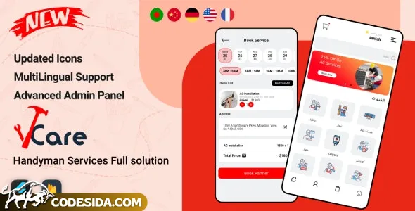 VCare v1.2.0 - Handyman Home Services Complete Solution VCare v1.2.0 - Handyman Home Services Complete Solution
