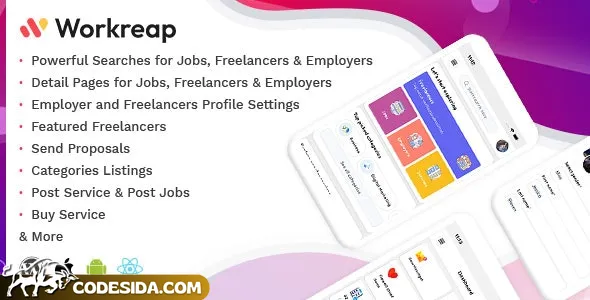 Workreap React Native v2.6 - Android and IOS Mobile APP Workreap React Native v2.6 - Android and IOS Mobile APP