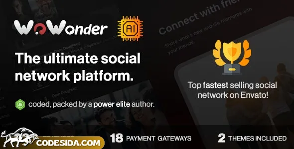 WoWonder v4.2.1 - The Ultimate PHP Social Network Platform - nulled