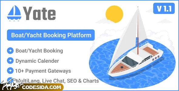 Yate v1.1 - Boat/Yacht Booking Platform Yate v1.1 - Boat/Yacht Booking Platform