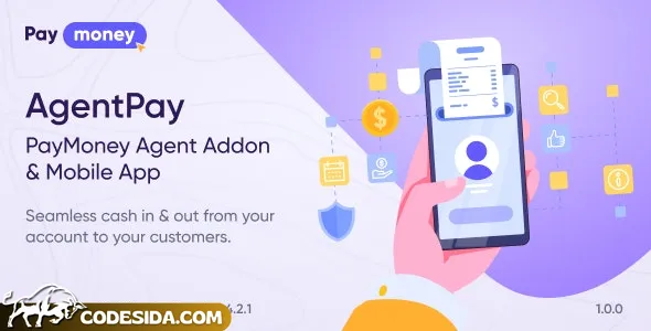 AgentPay v1.0 - PayMoney Agent Addon & Mobile App