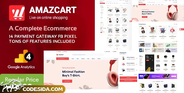 AmazCart v4.3 - Laravel Ecommerce System CMS - nulled