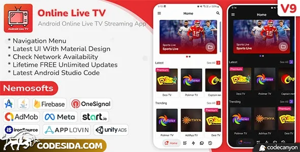 Android Online Live TV Streaming v8.2 - nulled
