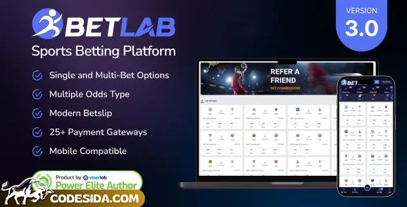 BetLab v3.0 - Sports Betting Platform - nulled