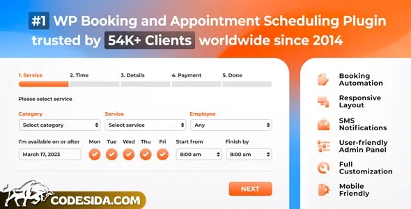 Bookly PRO v8.2 – Appointment Booking and Scheduling Software System