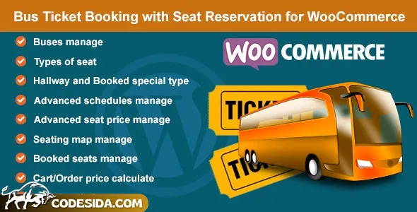Bus Ticket Booking with Seat Reservation for WooCommerce v1.7