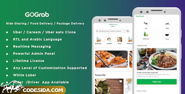 Careem Clone - All In One Multi Service APP Solution (Taxi, Food and Parcel Delivery)