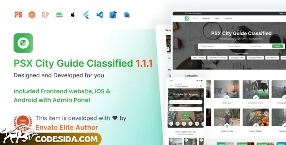 City Guide v1.1.1 -  Complete Directory Listing Platform (Frontend, Mobile App with Admin Panel)