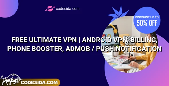 eVPN v4.4 - Free Ultimate VPN | Android VPN, Billing, Phone Booster, Admob / Push Notification