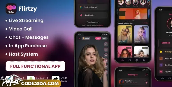 Flirtzy - Live streaming, Video Call, Chat, Host - 21 March 2024