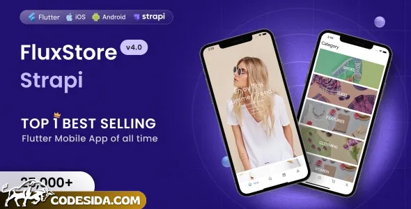 Fluxstore Strapi v3.16.8 - Fastest Flutter App + Headless CMS Strapi