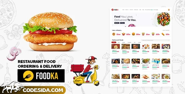 Foodka - Restaurant Food Ordering & Delivery Script Theme - 31 March 2024