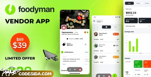 Foodyman Vendor App (iOS & Android) v2024-20