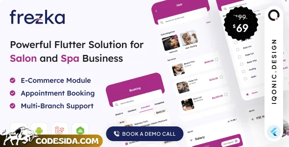 Frezka v2.3.0 - All-in-one Salon & Spa Business Solution in Flutter + Laravel