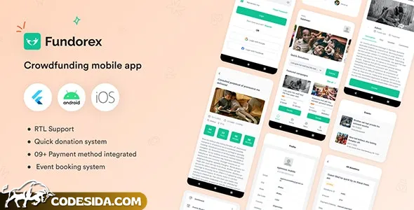 Fundorex v1.0.7 - Crowdfunding Platform Flutter Mobile App
