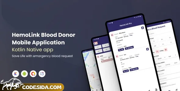 HemoLink v1.0 - Nearest Bloodbank, Blood Donor With Firebase