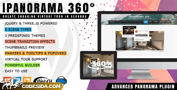 iPanorama 360° v1.8.1 - Virtual Tour Builder for WordPress