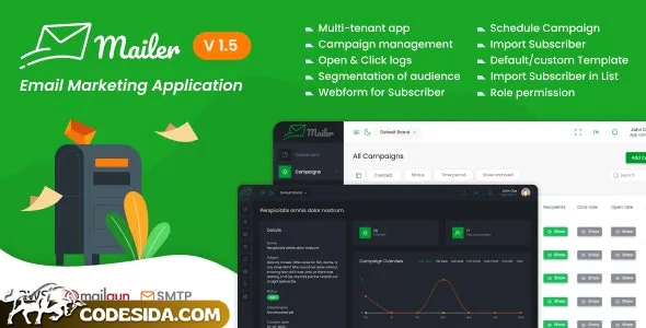 Mailer v1.5 - Email Marketing Application - nulled