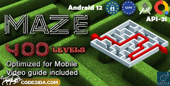 Maze 400 (Admob + GDPR + Android Studio)