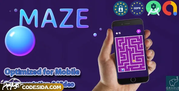 MAZE NEON (Admob + GDPR + Android Studio) v1.0